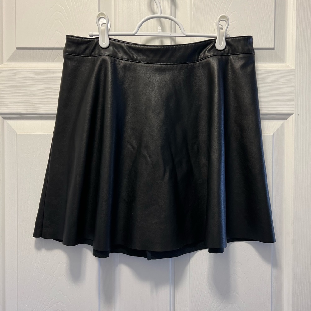 Faux leather skirt size 12